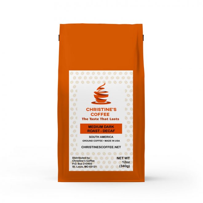 South America Medium Dark Roast Decaf Ground Coffee, 12 oz